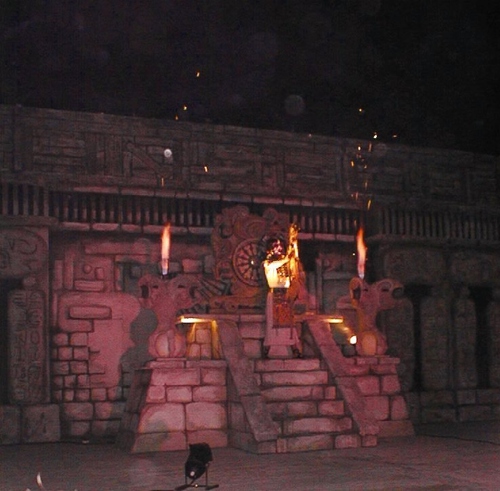 An Indian God invokes the good spirits